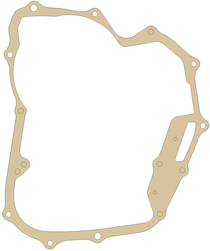 Honda TRX450S FR, Crankcase Cover gasket outline