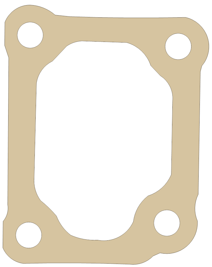 Honda ATC110 Cylinder Head Cover gasket outline