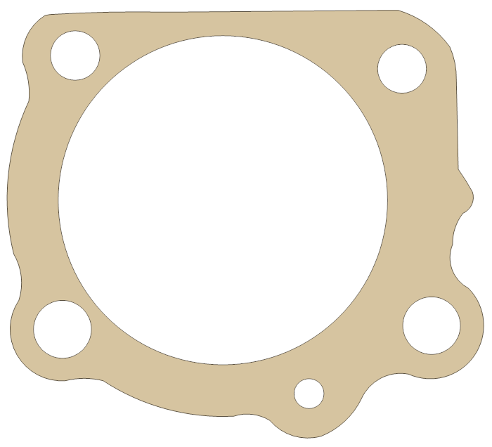 Honda Cylinder gasket outline, OEM 12191-943-306, A material