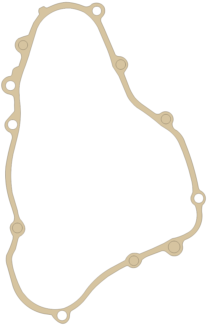 Honda CR125R Crankcase gasket outline