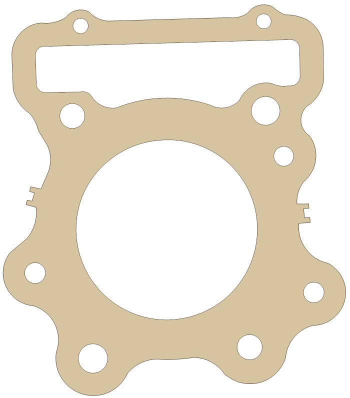 Honda ATC250SX Head Gasket gasket outline