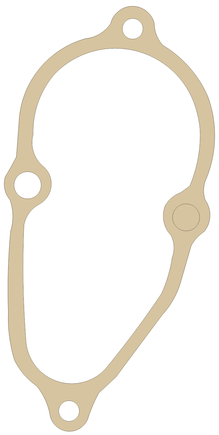 Honda Starter Gear Cover gasket outline, OEM 11356-HA7-P00, A material