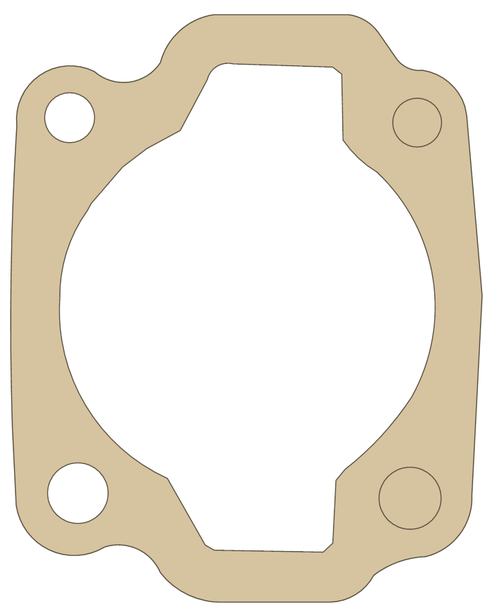 Honda 12191-122-306 gasket outline, OEM 12191-122-306, A material