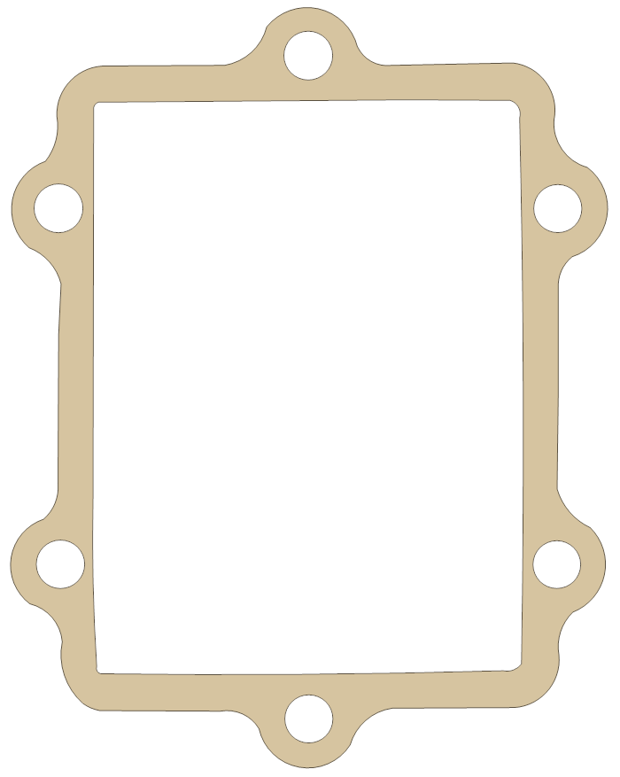 Honda CR250R Reed Valve gasket outline