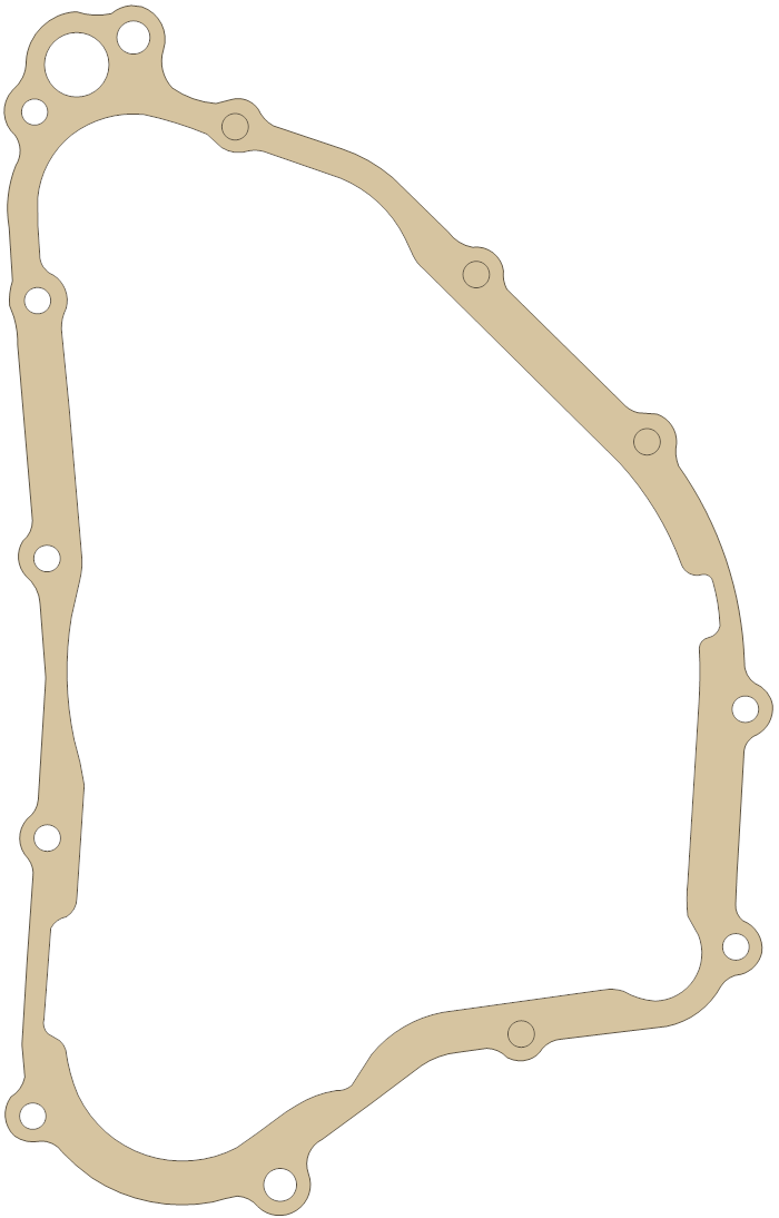 Honda CR250R R. Cover gasket outline