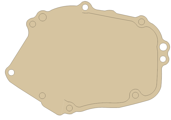 Honda CBR600S Pulser Cover gasket outline