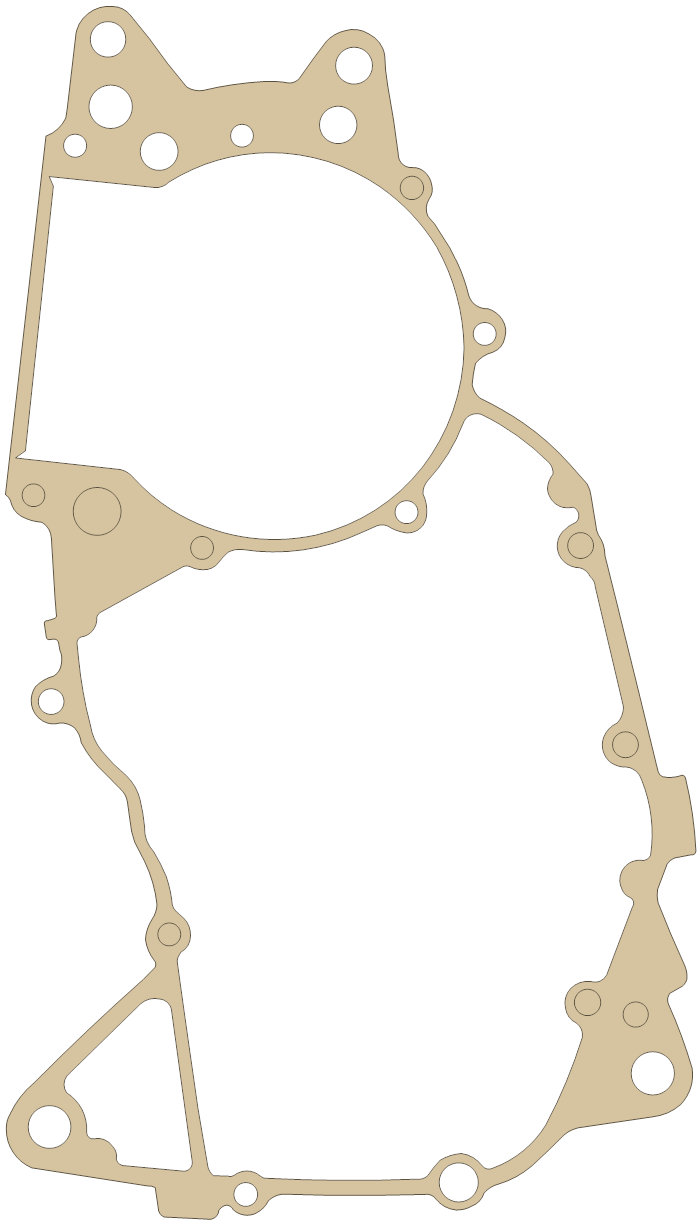 Honda MT250 Crankcase gasket outline