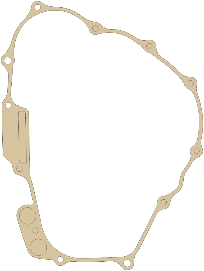 Honda XR650R R. Cover gasket outline
