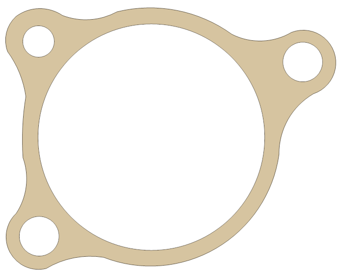 Honda VFR800 Slave Cylinder gasket outline