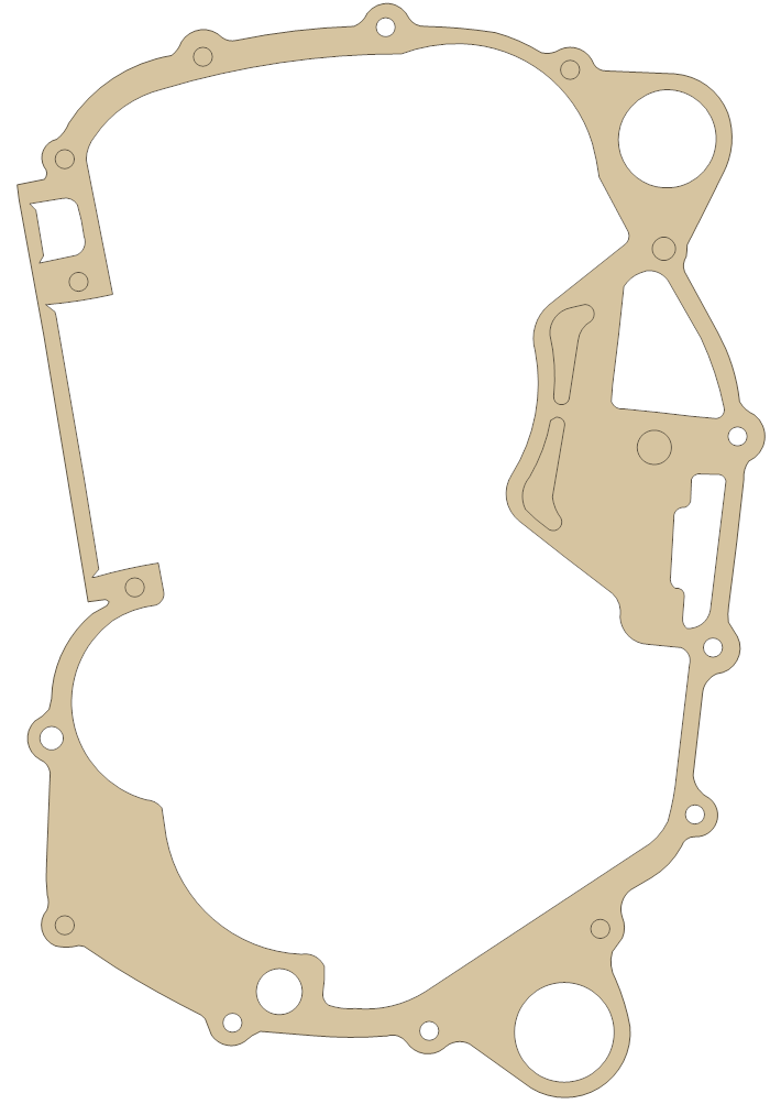 Honda TRX400FM Crankcase gasket outline