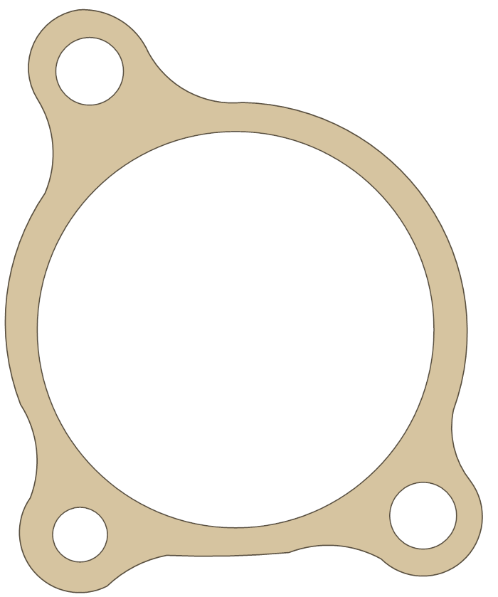 Honda CBR1000F Slave Cylinder gasket outline