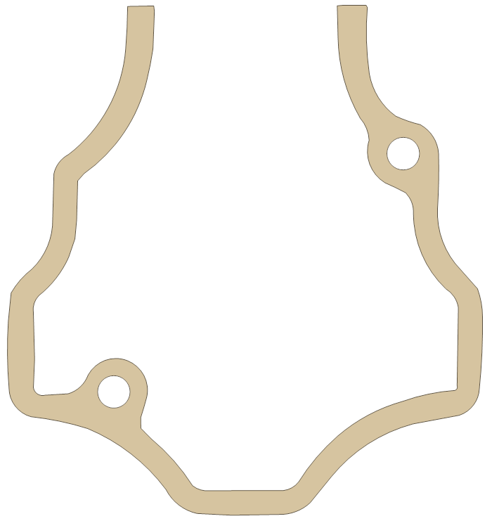 Honda Breather Body gasket outline, OEM 1322-MN4-000, A material
