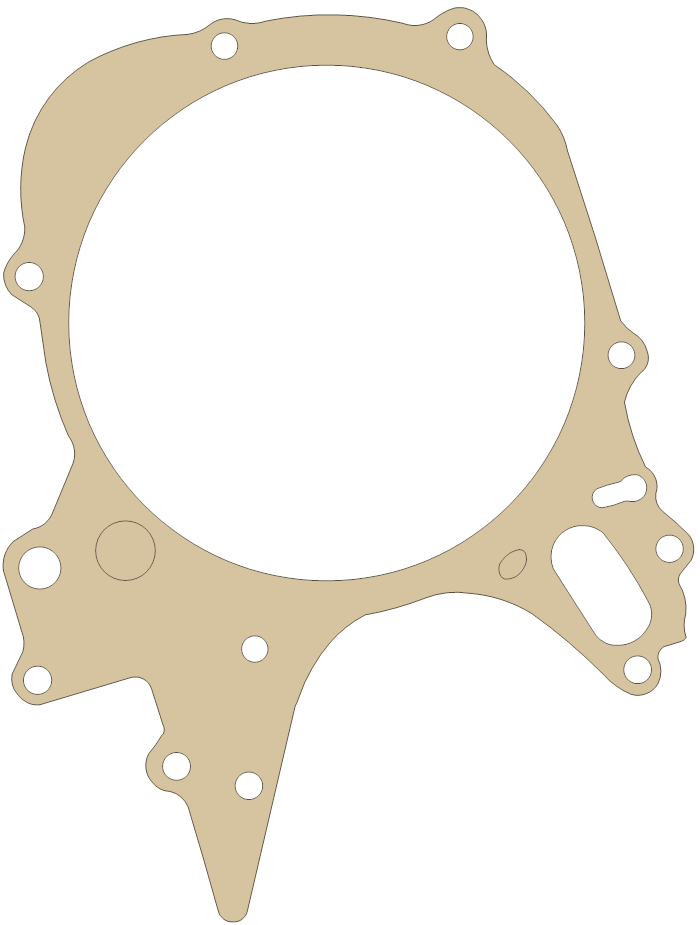 Honda ATC90 L. Crankcase Cover gasket outline