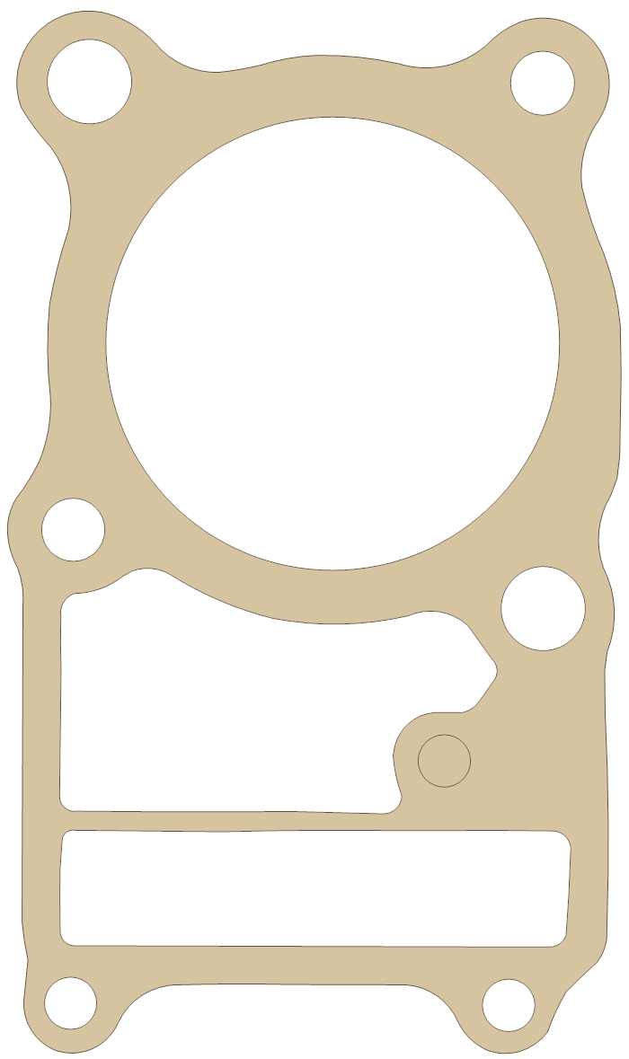 Honda VT500 Cylinder Base gasket outline