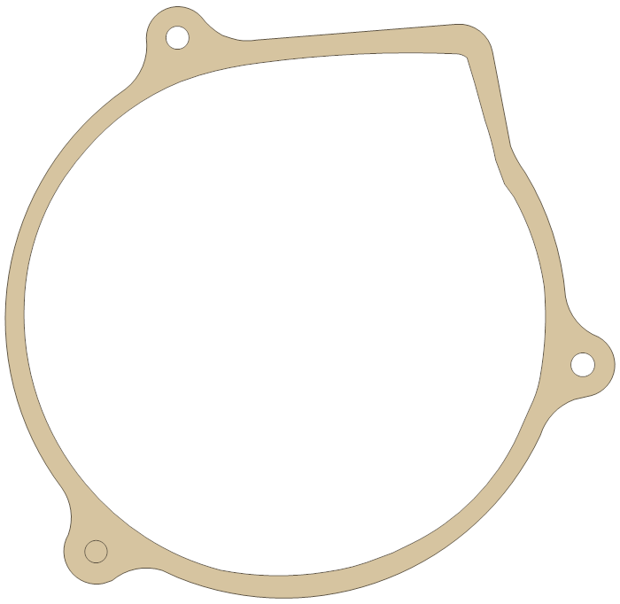 Honda ATC110E Recoil Starter gasket outline
