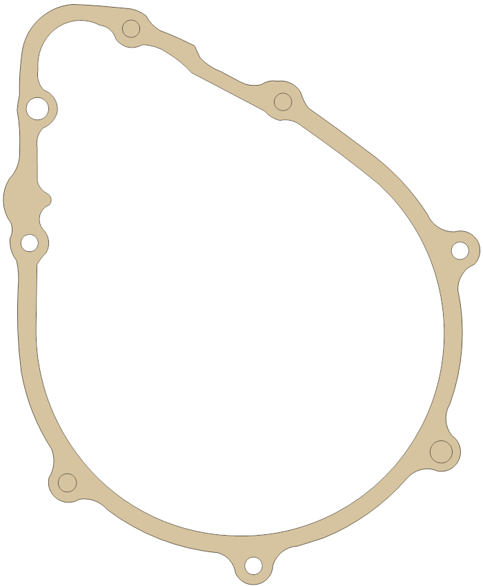 Honda CB1100 L. Crankcase Cover gasket outline
