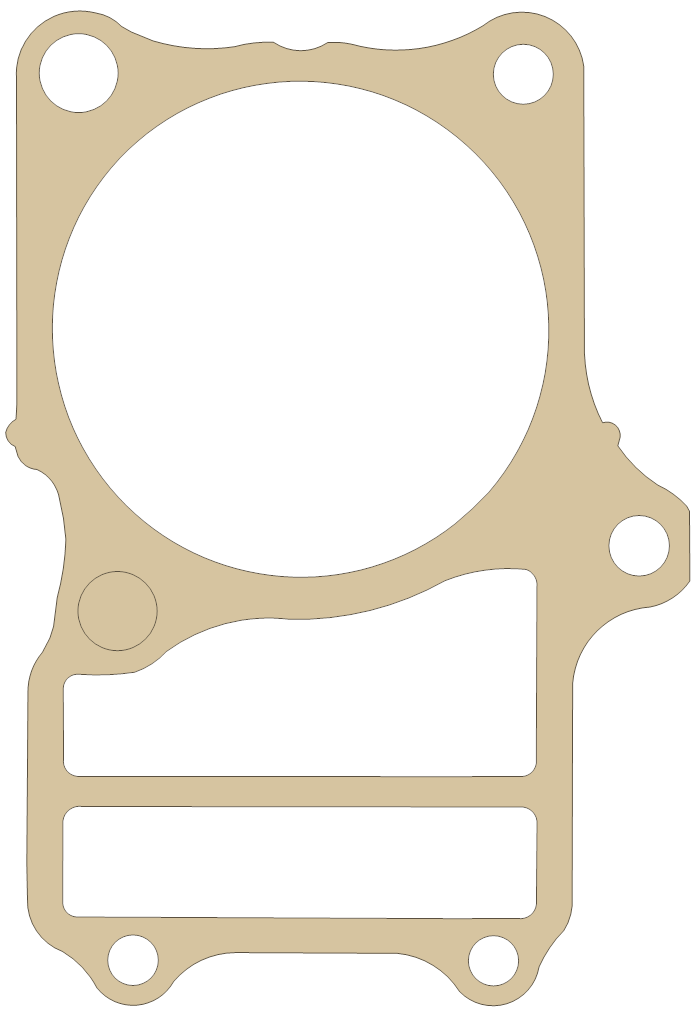 Honda VT750 Shadow Cylinder gasket outline
