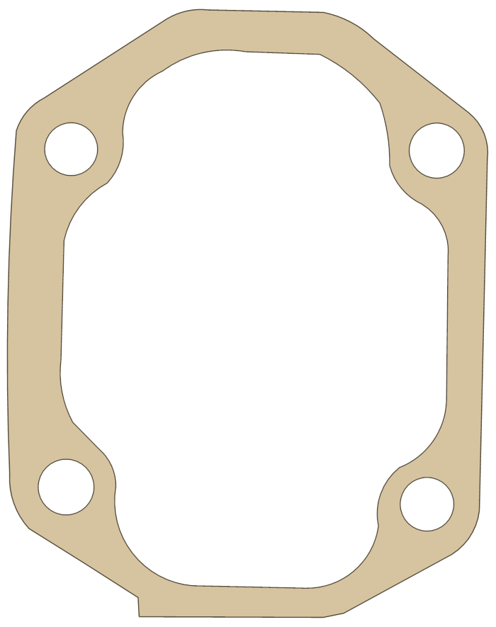 Honda Z50R Cylinder Head Cover gasket outline