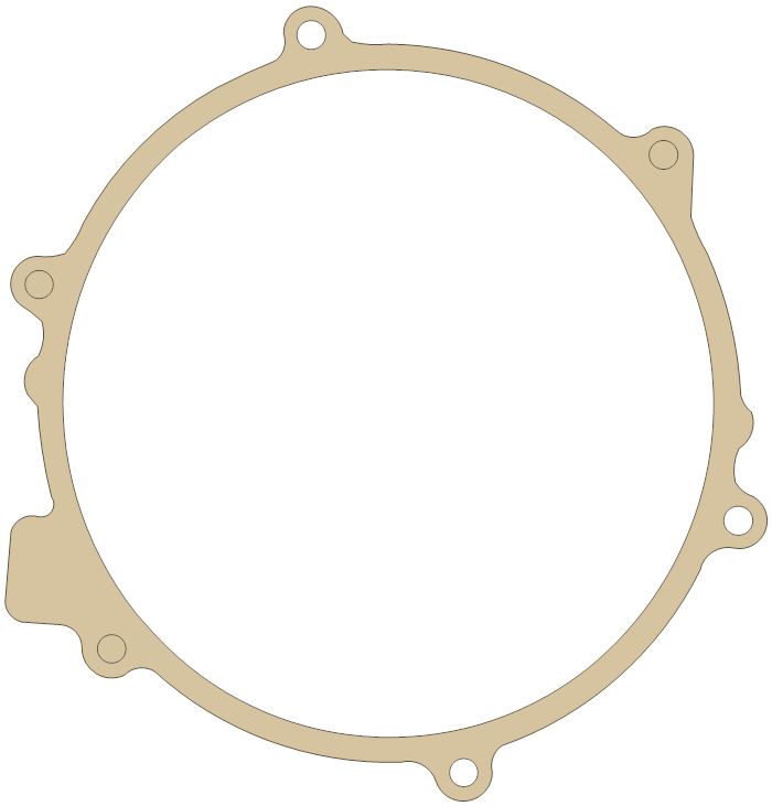Honda V65 Magna Alternator Cover gasket outline