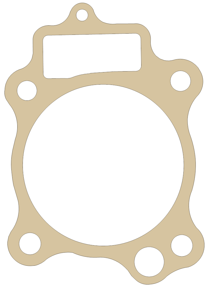 Honda CRF250R Cylinder Base gasket outline