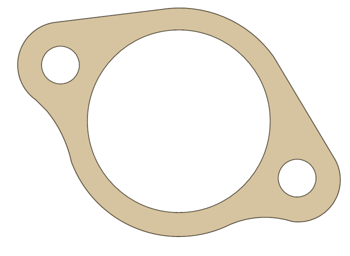 Honda CRF250R Tensioner gasket outline