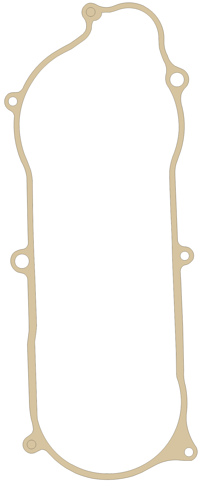Honda Left Cover gasket outline, OEM 11395-GS6-406, A material