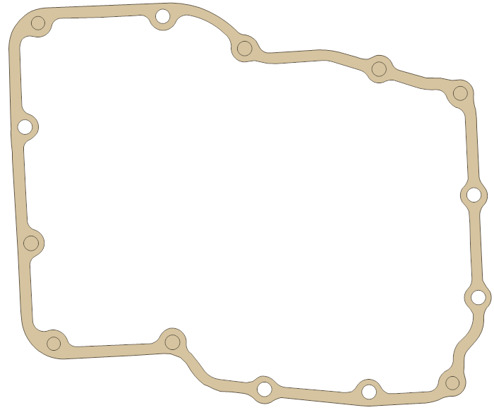 Honda Oil Pan gasket outline, OEM 11398-ME5-306, A material