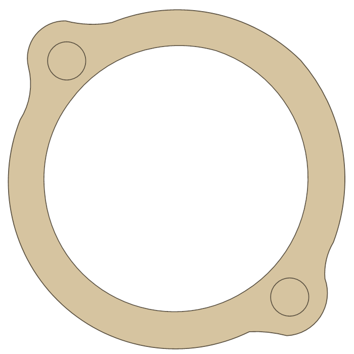 Honda GL1100 Fuel Pump Cover gasket outline