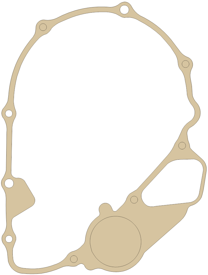 Honda L. Cover gasket outline, OEM 11395-ME9-306, A material