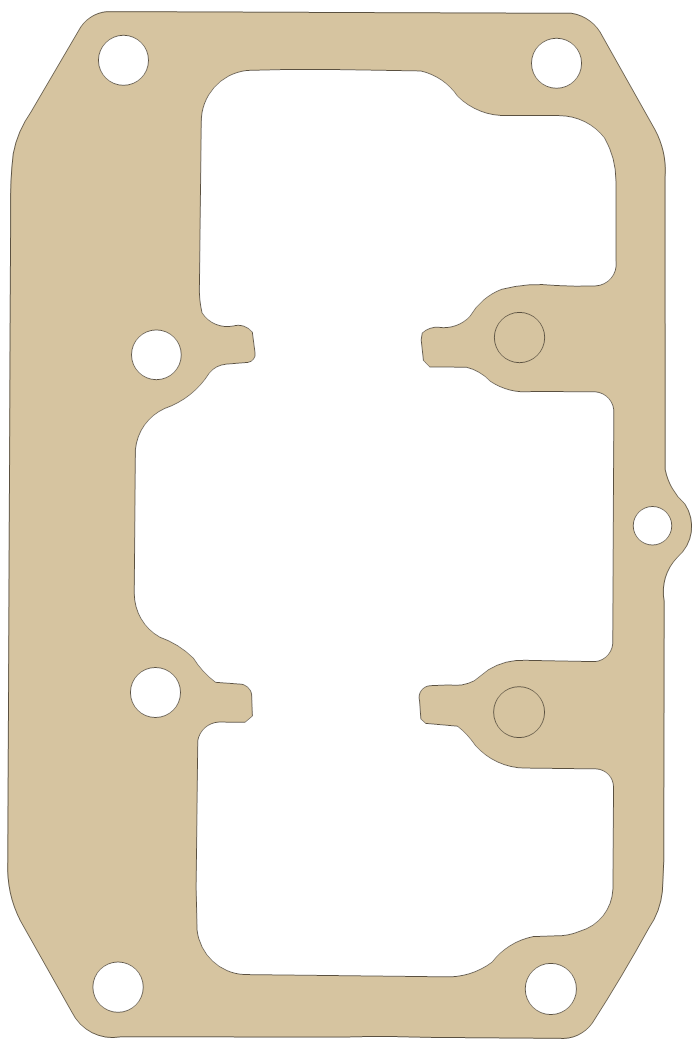 Honda Cylinder Head Cover gasket outline, OEM 12391-354-306, B material