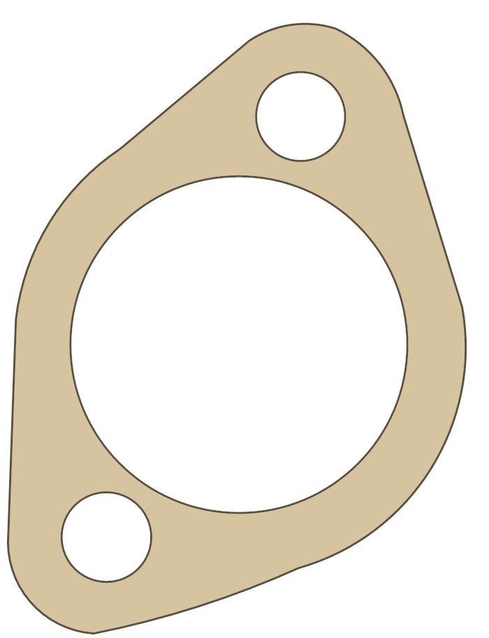 Honda CBR600SE Tensioner Hole gasket outline