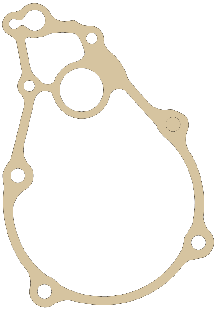 Honda CB750 L. Cover Inner gasket outline