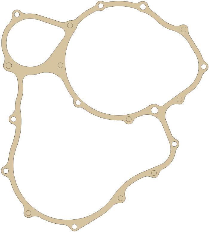 Honda GL1200 RR, Crankcase Cover gasket outline