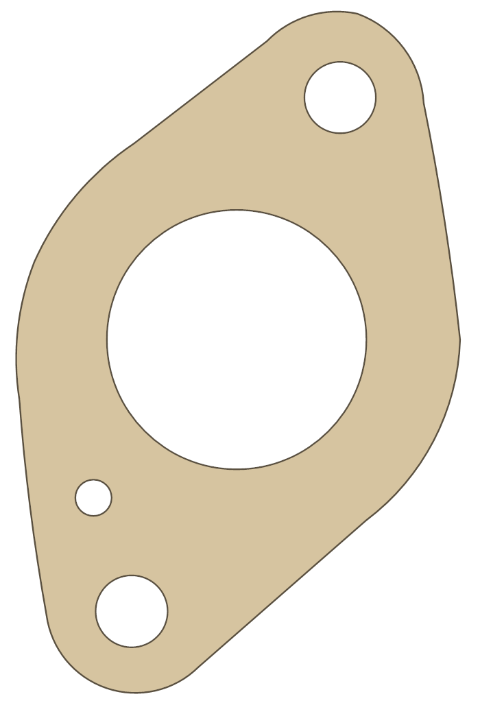 Honda ATC90 IN, Pipe gasket outline