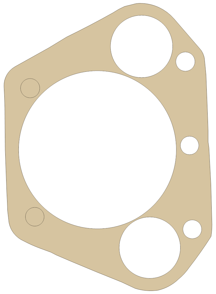 Royal Enfield 750 Base Gasket gasket outline
