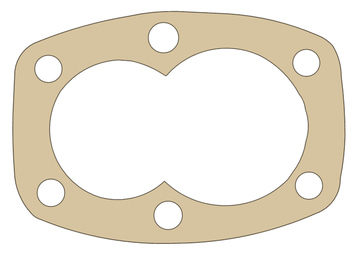 Royal Enfield 750 Oil Pump gasket outline