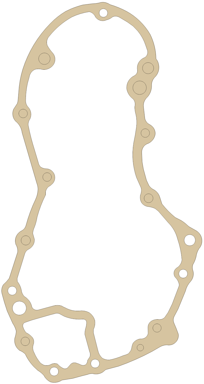 Royal Enfield Bullet Cover Gasket gasket outline