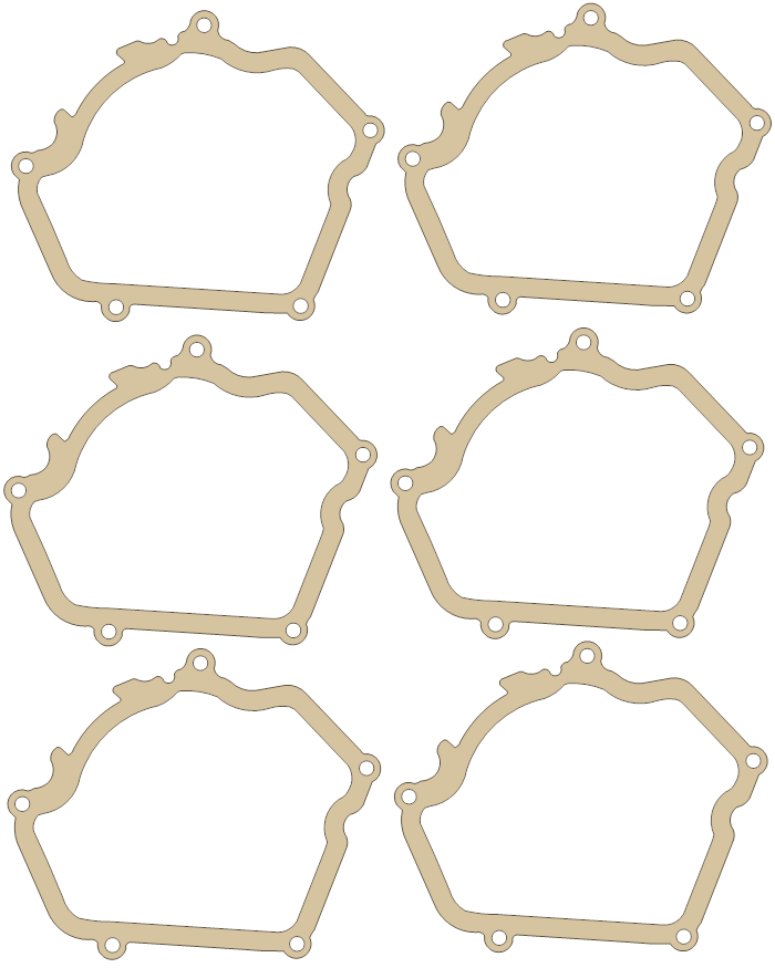Yamaha YZ250 Cover Set gasket outline