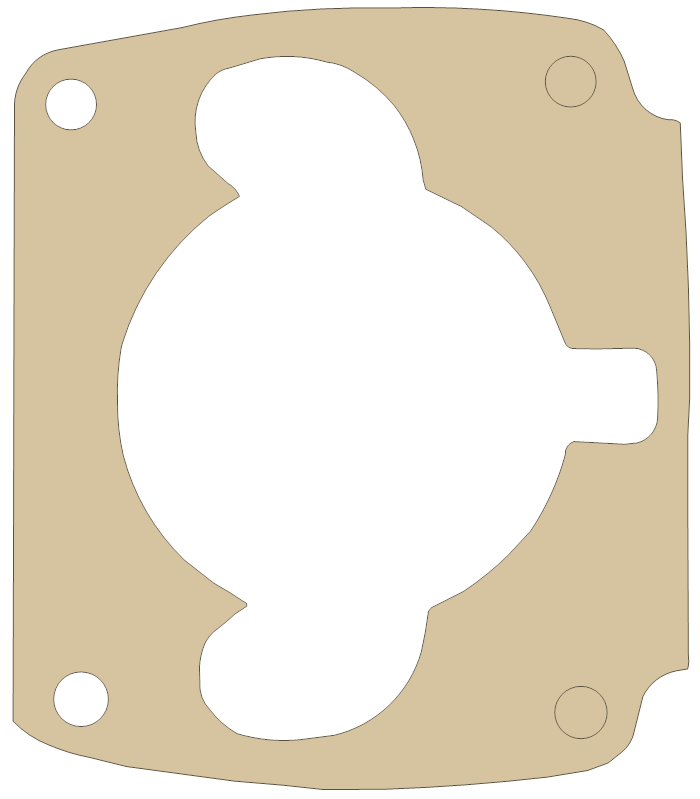 CZ 400 Base Gasket gasket outline