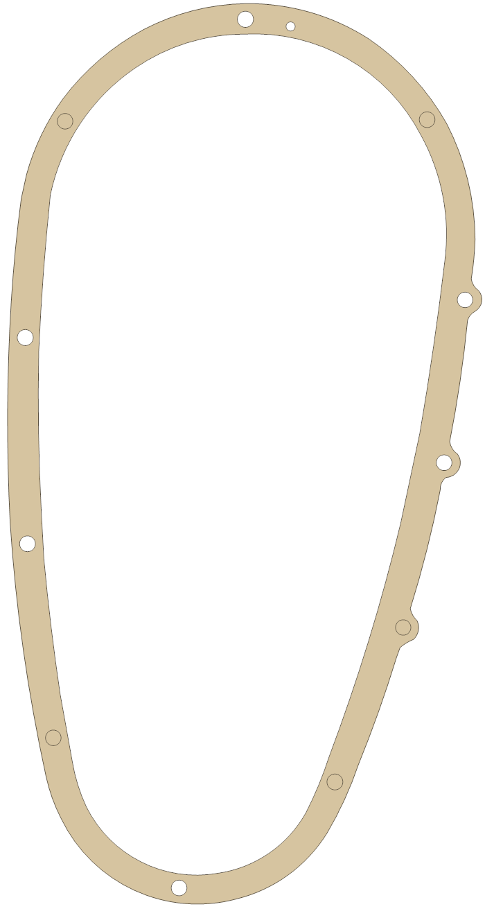 BSA 57-1189 gasket outline, OEM 57-1189, A material
