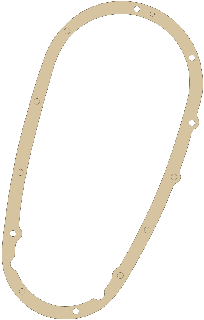 BSA 57-1226 gasket outline, OEM 57-1226, A material