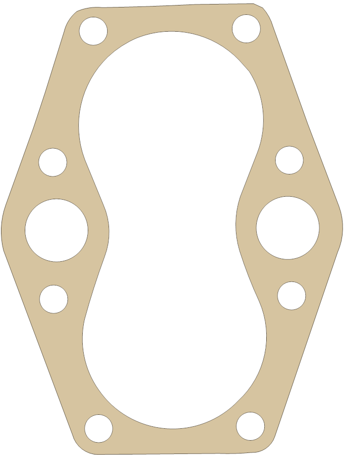BSA 70-3798 gasket outline, OEM 70-3798, A material