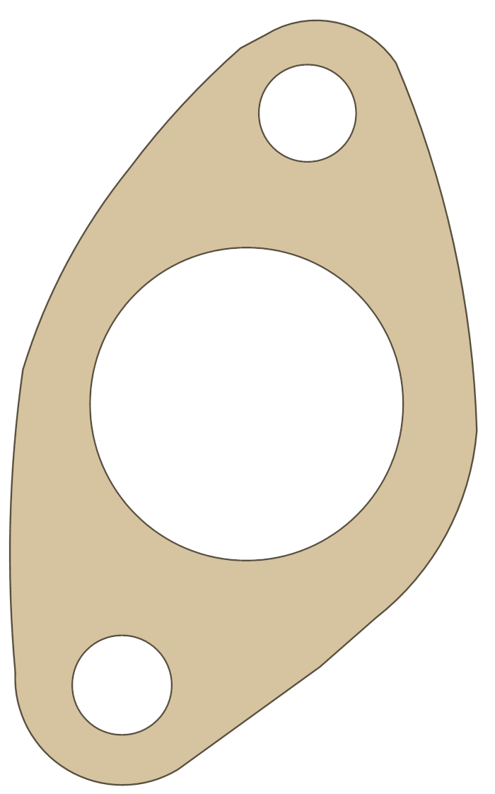 BSA 70-6772 gasket outline, OEM 70-6772, A material