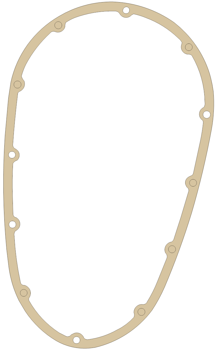 BSA Primary Cover gasket outline, OEM 70-7854, A material