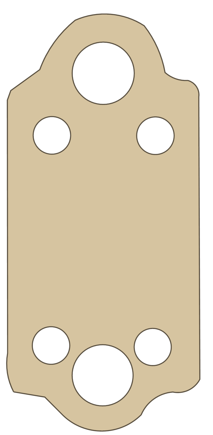 BSA 70-8103 gasket outline, OEM 70-8103, A material