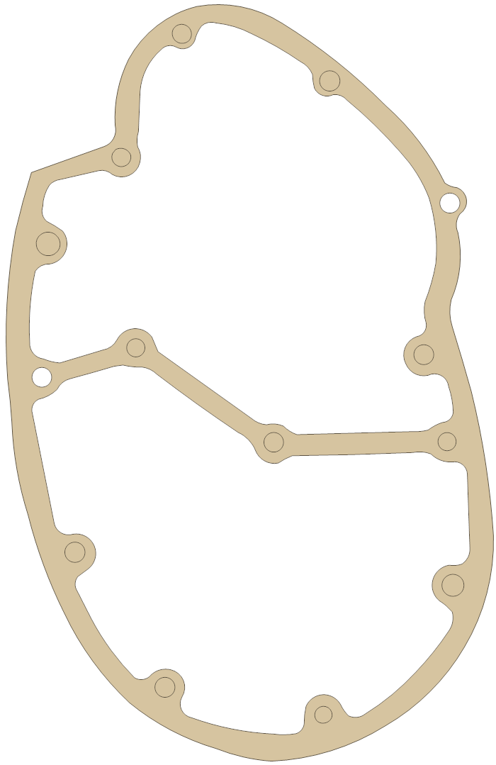 BSA Inner Timing gasket outline, OEM 70-7853, A material