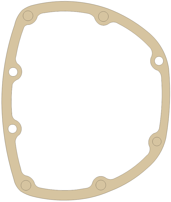 BSA Cylinder Base gasket outline, OEM 70-7823, A material