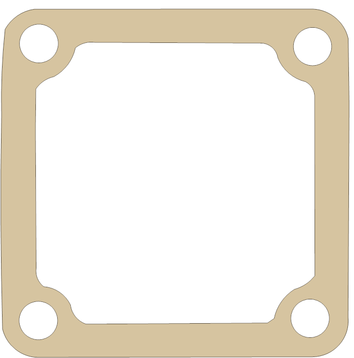 BSA 71-1424 gasket outline, OEM 71-1424, A material