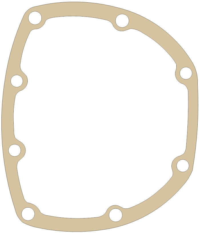 BSA 71-1433 gasket outline, OEM 71-1433, A material