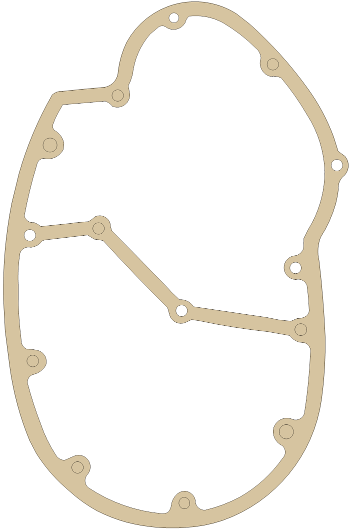 BSA 71-1437 gasket outline, OEM 71-1437, A material